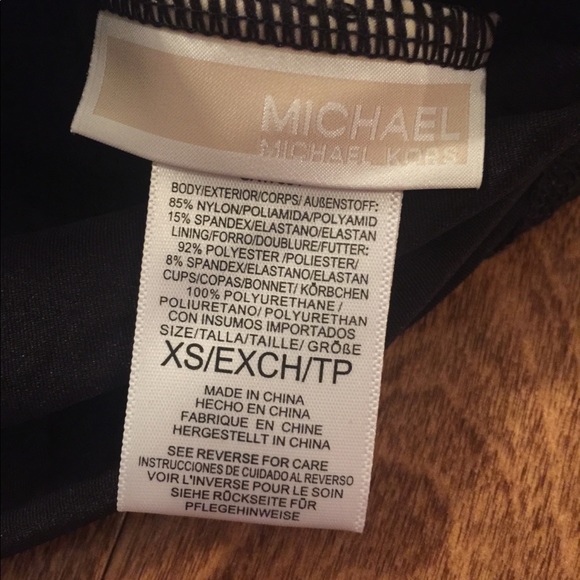 Michael Kors Cruise 2019 deep V neck swim top XS - Picture 7 of 9